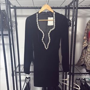 Bardot Audrina Velvet Mini Dress